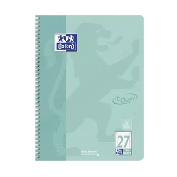 OXFORD Collegeblock TOUCH ruudullinen reunaviivalla A4, 80 arkkia, 90 g/m², eri värejä 400196079