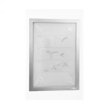 DURABLE DURAFRAME WALLPAPER A4 itseliimautuva infokehys, hopea, 484323