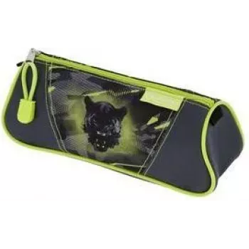 HERLITZ kolmionmuotoinen penaalilaukku Wild Panther polyesteri, 1 vetoketjulokero 400205919