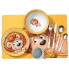 Ritzenhoff & Breker HAPPY ZOO lasten aterinsetti, 4-osainen, ruostumaton teräs, eläinaiheet 812701