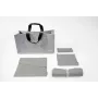 SIGEL BAB01 Desk Sharing Bag Basic L, vaaleanharmaa, 5 kpl:n nippu