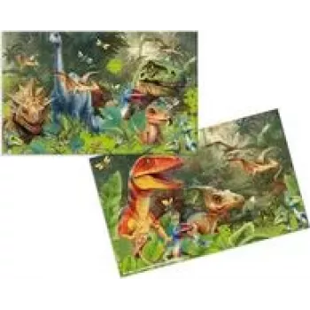 HERMA 3 pöytäalustaa kartongista Dino World - 3 kpl:n pakkaus (19743)