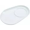 Ritzenhoff & Breker BIANCO soikeat posliiniset lasinaluset, 125 x 180 x 20 mm, valkoinen, 6 kpl 425895