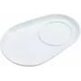 Ritzenhoff & Breker BIANCO soikeat posliiniset lasinaluset, 125 x 180 x 20 mm, valkoinen, 6 kpl 425895