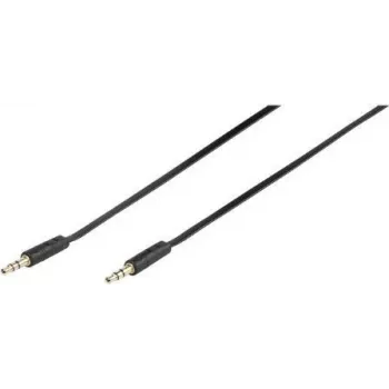 Vivanco 46/10 03FG audiokaapeli 3,5 mm plugi - 3,5 mm plugi 0,3 m musta 46130