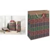 SIGEL GT044 joululahjakassi stanssauksella, pieni, ruskea voimapaperi 157 g/m², 1 kpl
