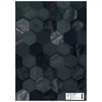 HERMA vihkokansi X vihkoille, pahvi, DIN A4, musta, viimeistelty pinta, merkintäkenttä, 10 kpl (20091)