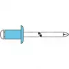 GESIPA sokeaniitti ruostumaton teräs A2 5x8mm litteä kupukanta puristusalue 2-4mm (6330924) 6330924 LEGIERUNGSZUSCHL