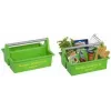 allit McPlus Carry Jardinier työkalu- ja puutarhakori, vihreä, ergonominen alumiinikahva, 2 suurta lokeroa, 1 kpl (8500906006)