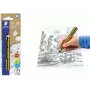 Staedtler Noris Junior grafiittikynä - 2B, musta/keltainen raidallinen, pyöreä varsi, yksittäiskappale 141-2B BK