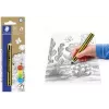 Staedtler Noris Junior grafiittikynä - 2B, musta/keltainen raidallinen, pyöreä varsi, yksittäiskappale 141-2B BK