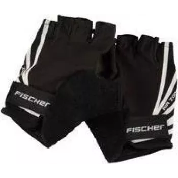 FISCHER Sport pyöräilykäsineet L/XL, pehmustettu kämmen, hengittävä kämmenselkä, puolikkaat sormet 86310