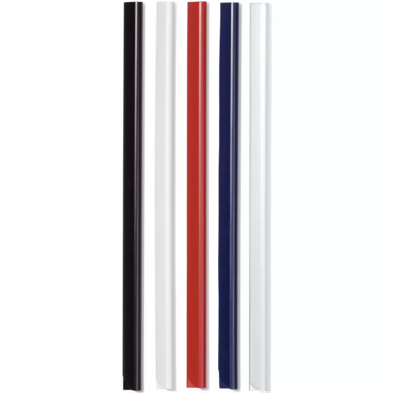 DURABLE Kiinnityslistat A4 3 mm, 50 kpl:n pakkaus, musta 293001