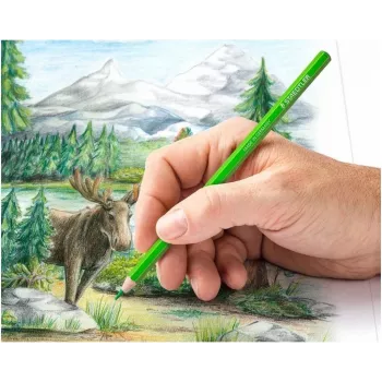 STAEDTLER Design Journey värikynät, 48 eri väriä, pehmeä lyijy, kuusikulmainen, metallirasia (146C M48)