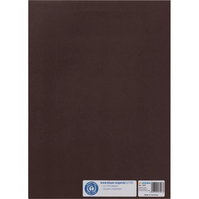 HERMA kansio vihkoille A4 ruskea paperi 214 x 300 mm 1 kpl 7097