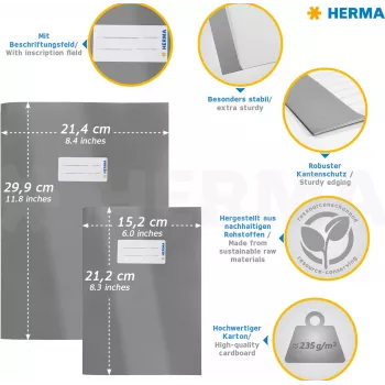 HERMA A4 vihkokansi kartonki ruskea 19754