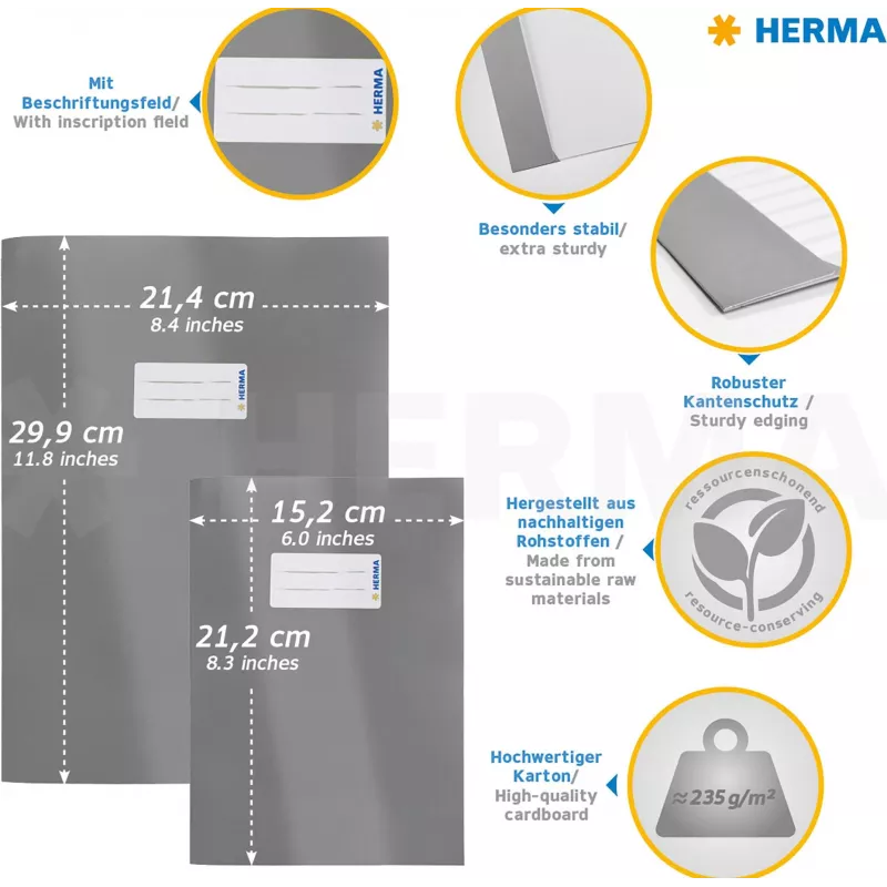 HERMA A4 vihkokansi kartonki ruskea 19754