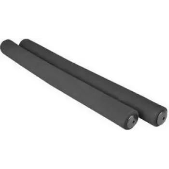 FISCHER pehmeät polkupyörän kahvat, musta, 1 pari, 125 mm, iskunvaimennus 85756