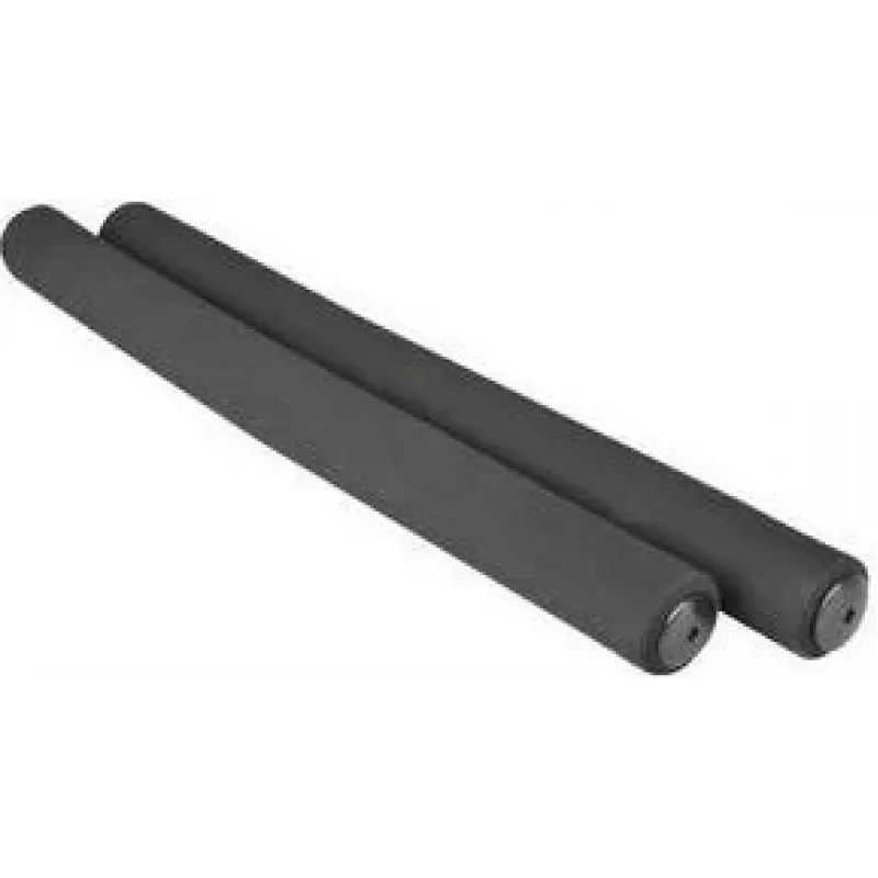 FISCHER pehmeät polkupyörän kahvat, musta, 1 pari, 125 mm, iskunvaimennus 85756