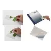DURABLE POCKETFIX itseliimautuva tasku 90x57 mm, peukaloaukko, läpinäkyvä, 100 kpl:n pakkaus 837919