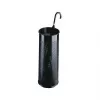 Durable pyöreä metallinen sateenvarjoteline, 28,5 L, musta (335001)