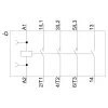 Siemens SIRIUS 3RT2 tehokontaktori 3RT20162AB01, 3-napainen, 7,5 A, 24 V AC käämi, ruuviliittimet