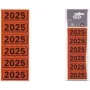 ELBA 2025 punaiset itseliimautuvat hakemistotarrat 57 x 25 mm (120 tarraa) kansioihin
