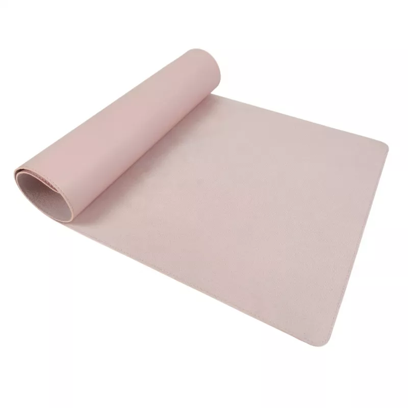 HELIT the flat mat pöytäalusta 800 x 400 mm roosa PVC vedenpitävä pöytäsuoja H2525126