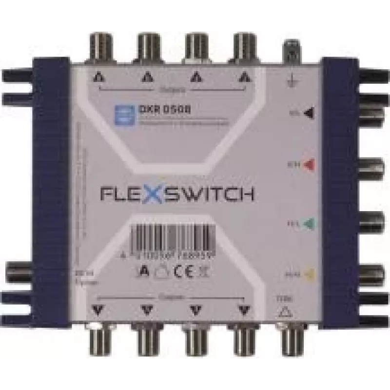 WISI FLEXSWITCH DXR0508 multiswitch 5 in 8 vastaanotin syötetty passiivisesti kaskadoitava