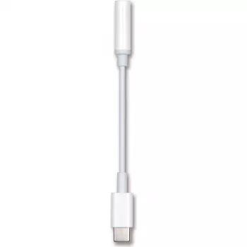 2GO 797008 USB-C - 3,5 mm äänisovitinkaapeli, 0,1 m, valkoinen