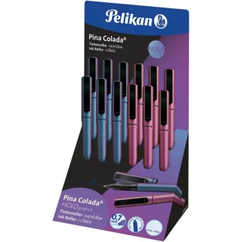 Pelikan Pina Colada Holo mustekynä - myymäläteline 12 kpl, holografinen metallilakka, keskisininen muste 300007994