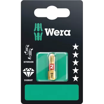 Wera 851/1 BDC SB Phillips PH 2 x 25 mm timanttipinnoitettu BiTorsion-bitti 05073335001