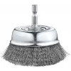 kwb teräsharja kuppi 75 mm, 0,2 mm aaltoiltu teräs, 6 mm varsi metallille ja kivelle 606310