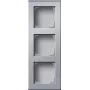 Gira E2 alumiini 3-osainen peitekehys, matta, System 55 136326