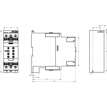 SIEMENS SIRIUS 3RW4038-1 pehmokäynnistin, 37 kW, 72 A, 200-460 V AC, 24 V AC/DC ohjaus, ruuviliittimet 3RW40381BB04