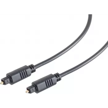 ShiverPeaks S/CONN maximum connectivity digitaalinen optinen audiokaapeli, Toslink-pistoke - Toslink-pistoke, 3,0 m, musta 69004-3.0