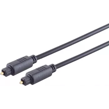 ShiverPeaks S/CONN maximum connectivity digitaalinen optinen audiokaapeli, Toslink-pistoke - Toslink-pistoke, 3,0 m, musta 69004-3.0