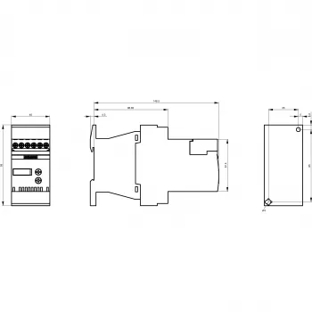 Siemens SIRIUS 3RW3017-1BB04 pehmokäynnistin, S00, 17 A, 200-480 V AC, 24 V AC/DC ohjaus