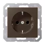 JUNG A 1520 KI MO ruskea Schuko-pistorasia CEE 7/3 16A 250V