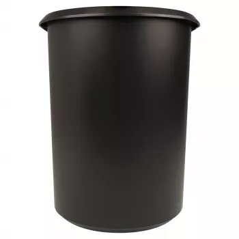 HELIT the double paperikori, soikea, 20 l, musta, PE, ilman kantta, osa 1 (H6103795)