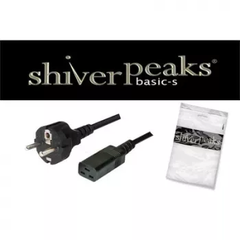 SHIVERPEAKS Basic virtakaapeli Schuko - IEC C19, 3 m, 16 A, musta BS60015-S