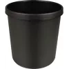 HELIT H6106495 paloa hidastava pyöreä jäteastia, 18 L, musta