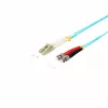 SHIVERPEAKS S/CONN maximum connectivity LC/ST Duplex Multimode OM3 50/125µm kuitu-patchkaapeli, aqua, 5m (77945/3)