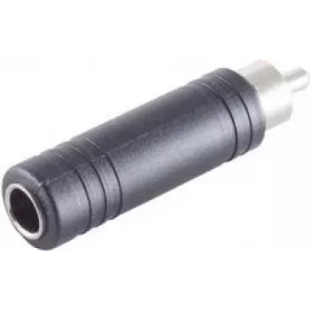 ShiverPeaks audio-adapteri, RCA-pistoke 6,3 mm mono-jakkiliittimeen, metalli, niklattu (BS57005)