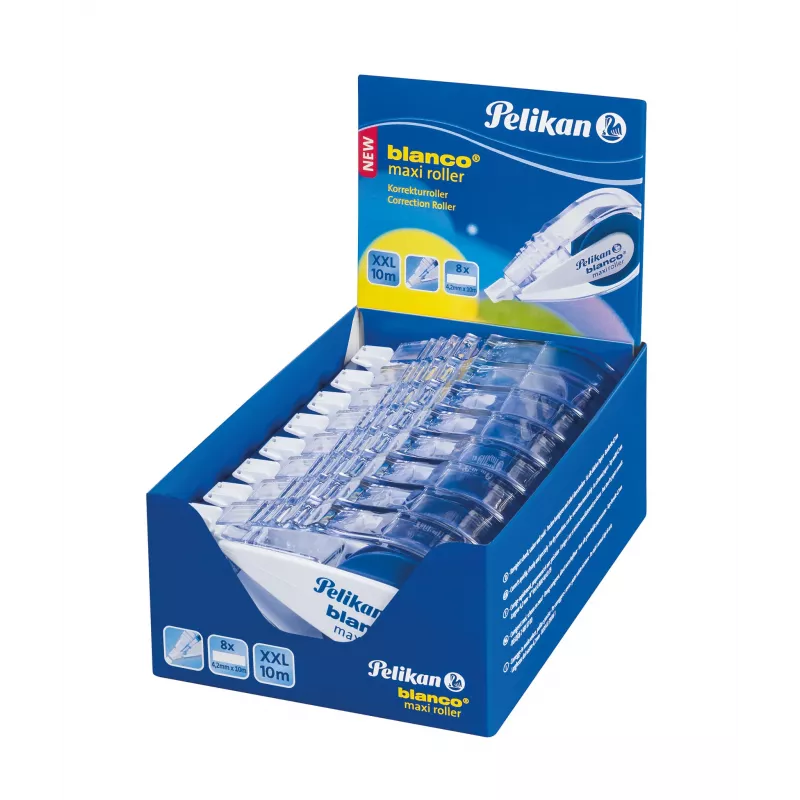 Pelikan blanco Maxi korjausrulla, 4,2 mm x 10 m, liuotteeton, valkoinen 340315
