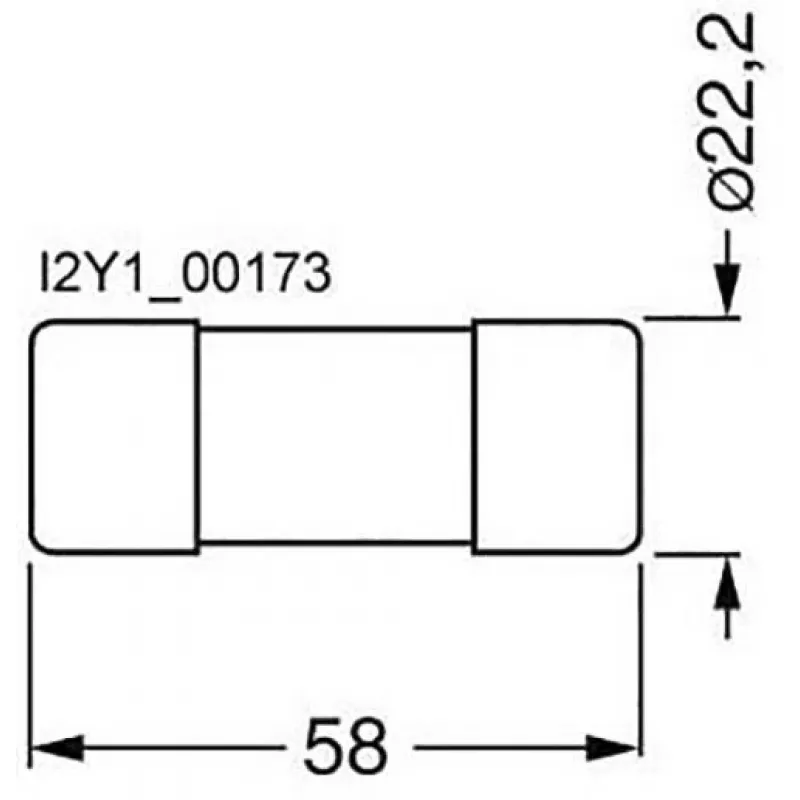 Siemens 3NC2263 sylinterimäinen sulake 6A 500V AC 250V DC gG 10x38mm