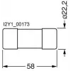 SIEMENS SITOR sylinterimäinen sulake 80A 660V AC/700V DC gR 22x58mm (3NC2280)