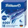 Pelikan 4001 GTP/18 kuningsininen vakiomustepatruuna suurkapasiteetti, 18 kpl:n pakkaus 300735