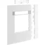 Hager moduulikehyskansi GR1202A9016, liikenteenvalkoinen, 2 riviä, 120mm
