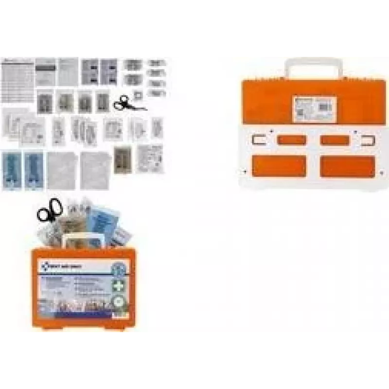 FIRST AID ONLY DIN 13157 ensiapulaukku, oranssi, IP54, ABS, seinäkiinnitys P-51002 00